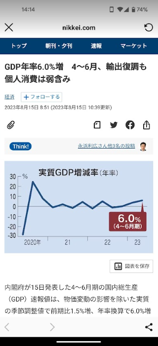 気になる記事をタップすると日経新聞電子版の記事に飛べます。