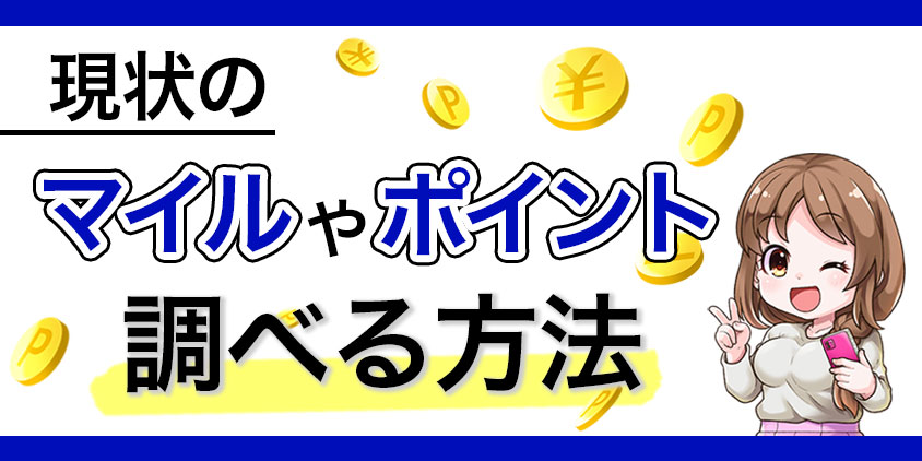 現状のマイルやプレミアムポイントを調べる方法