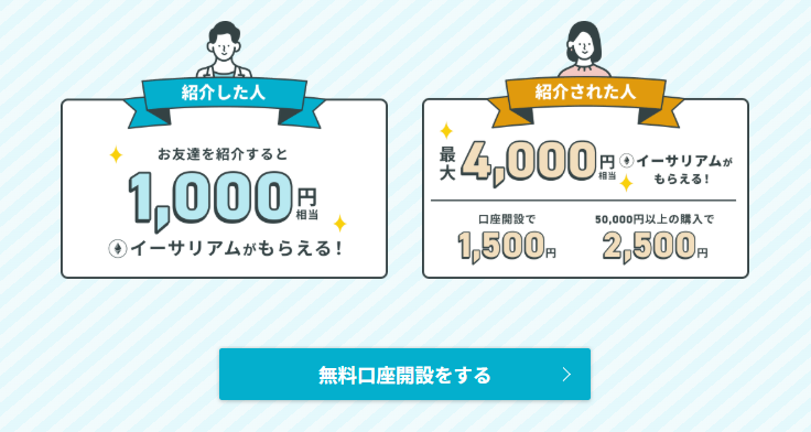 コイントレード紹介キャンペーン 4000円