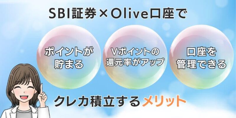 新NISAでSBI証券×Olive口座でクレカ積立するメリット