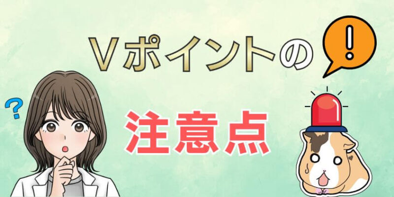 Vポイントの使い道や交換先に関する注意点