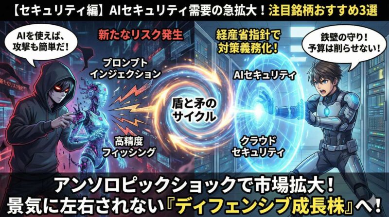 【セキュリティ編】AIセキュリティ需要の急拡大で注目すべき銘柄おすすめ3選