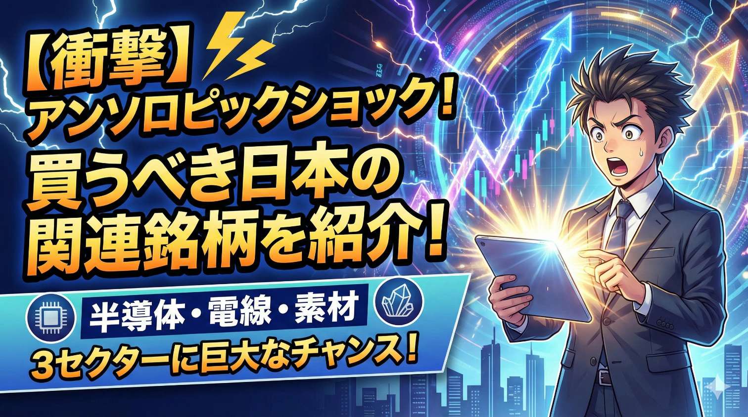 【衝撃】アンソロピックショックで買うべき日本の関連銘柄を紹介!