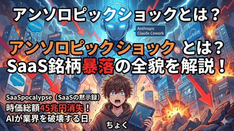 アンソロピックショックとは?SaaS銘柄暴落の全貌を解説