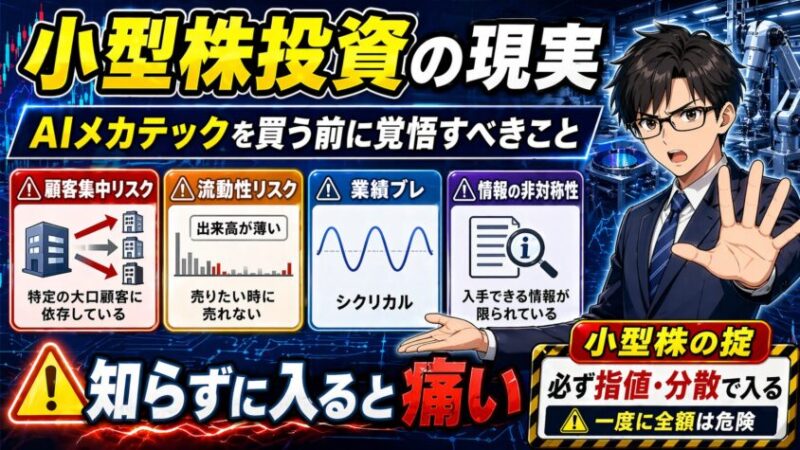 小型株投資の現実〜AIメカテックを買う前に覚悟すべきこと〜