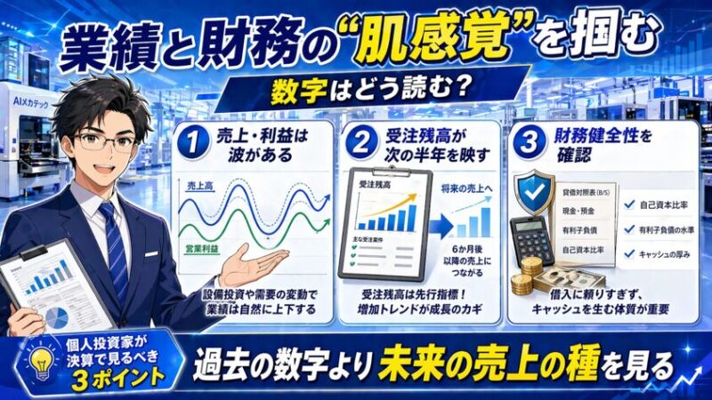 AIメカテックの業績と財務の"肌感覚"を掴む〜数字はどう読む？〜