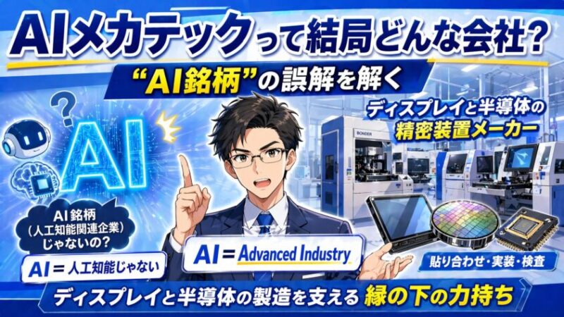 AIメカテックって結局どんな会社？〜"AI銘柄"の誤解を最初に解く〜