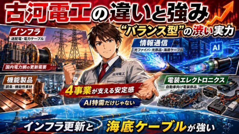 古河電気工業の違いと強み──「バランス型」の渋い実力