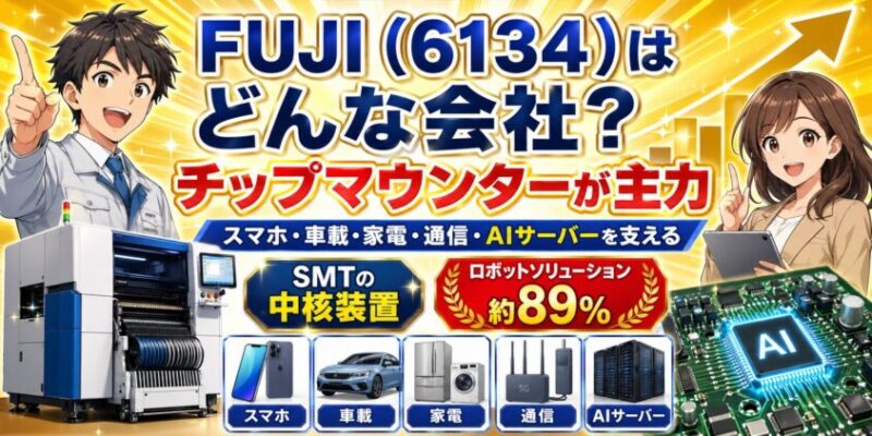FUJI（6134）はどんな会社か｜まず銘柄を間違えない