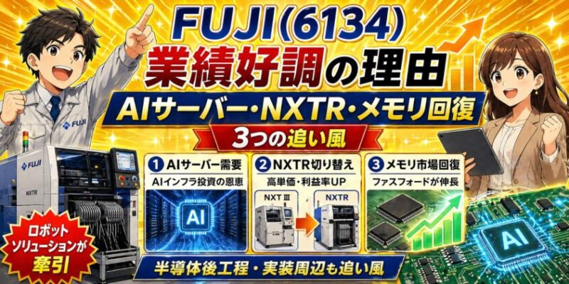 FUJI業績好調の理由｜AIサーバー、NXTR、メモリ回復が重なった