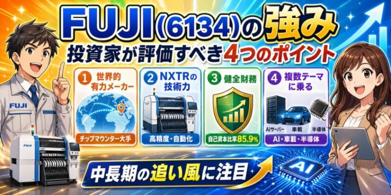 FUJIの強み｜投資家が評価すべき4つのポイント