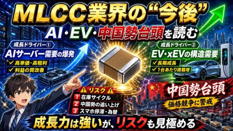 MLCC業界の"今後"｜AI・EV・中国勢台頭を読む