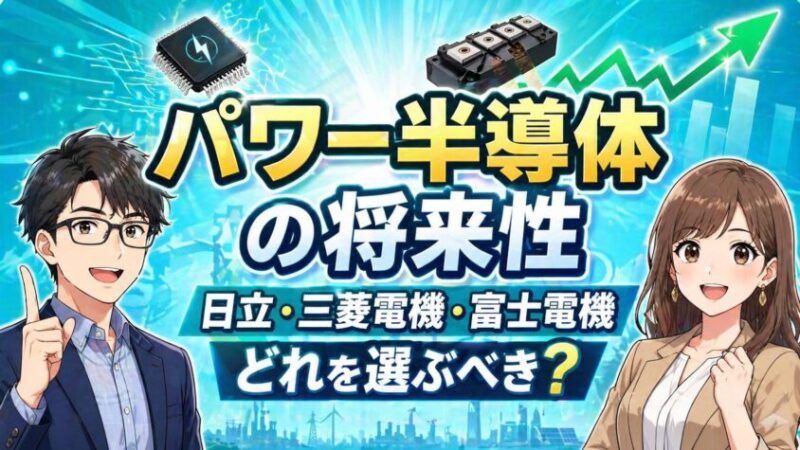 パワー半導体の将来性｜日立・三菱電機・富士電機どれを選ぶべき？