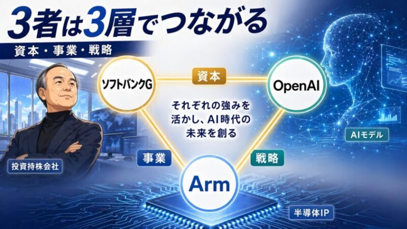 そもそも、ソフトバンクグループ・OpenAI・Armは何でつながっているのか
