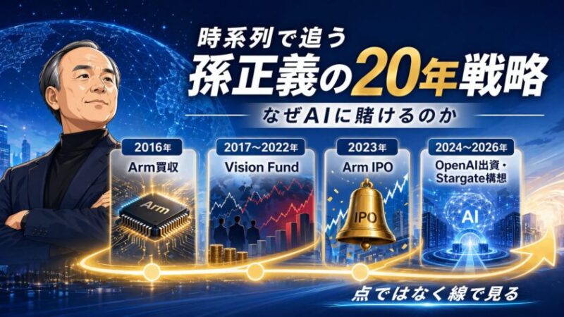 時系列で追う「孫正義の20年戦略」――なぜここまでAIに賭けるのか
