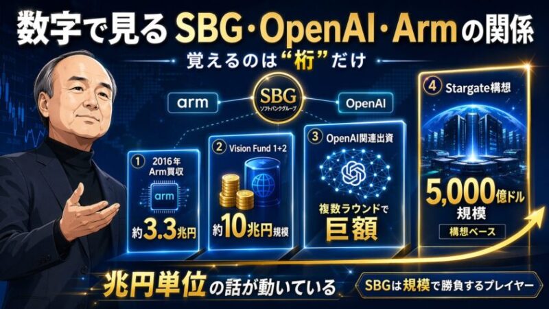 出資の規模感を整理する――数字で見るSBG-OpenAI-Armの関係