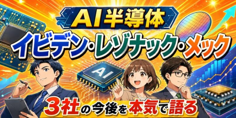【半導体材料】イビデン・レゾナック・メック3社の今後を本気で語る
