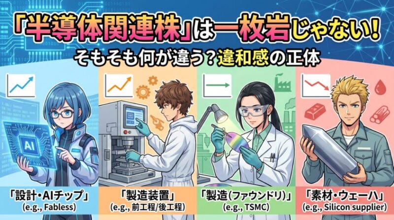 そもそも「半導体関連株」は一枚岩じゃない&mdash;&mdash;違和感の正体