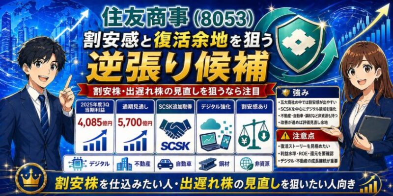 住友商事（8053）｜割安感と復活余地を狙う逆張り候補