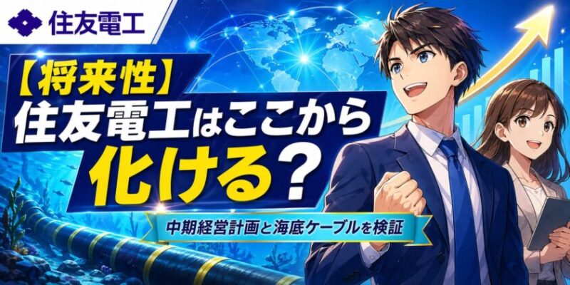 【将来性】住友電工はここから化ける？中期経営計画と海底ケーブルを検証