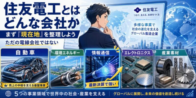 住友電工とはどんな会社か&mdash;&mdash;まず「現在地」を整理しよう