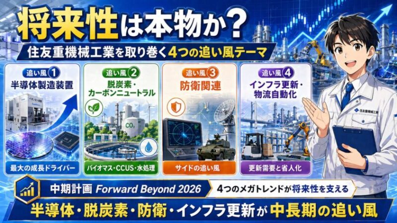 将来性は本物か？住友重機械工業を取り巻く4つの追い風テーマ
