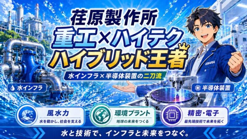 荏原製作所──"重工&times;ハイテク"のハイブリッド王者