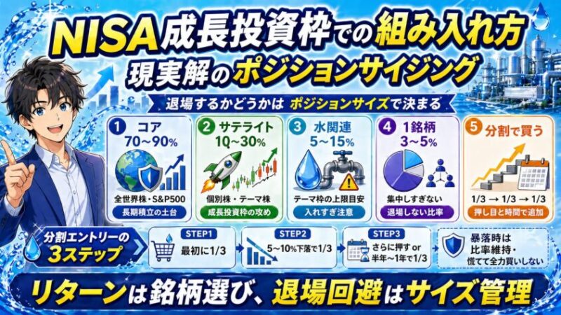 NISA成長投資枠での組み入れ方──現実解のポジションサイジング