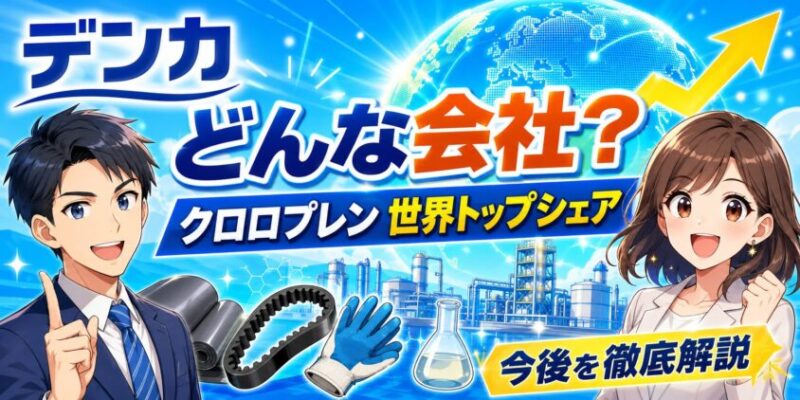 デンカどんな会社？クロロプレン世界トップシェア企業の今後を徹底解説