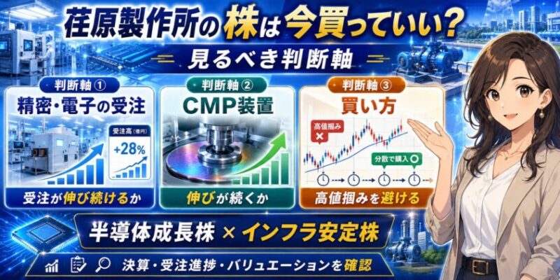 荏原製作所の株は今買っていい？──見るべき判断軸