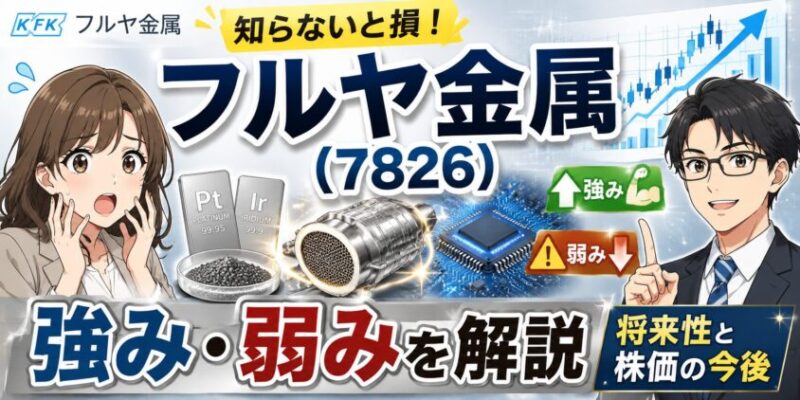 【知らないと損】フルヤ金属(7826)の強み弱み｜将来性と株価の今後を解説