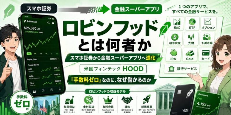 ロビンフッドとは何者か:スマホ証券から金融スーパーアプリへ進化する米国フィンテック