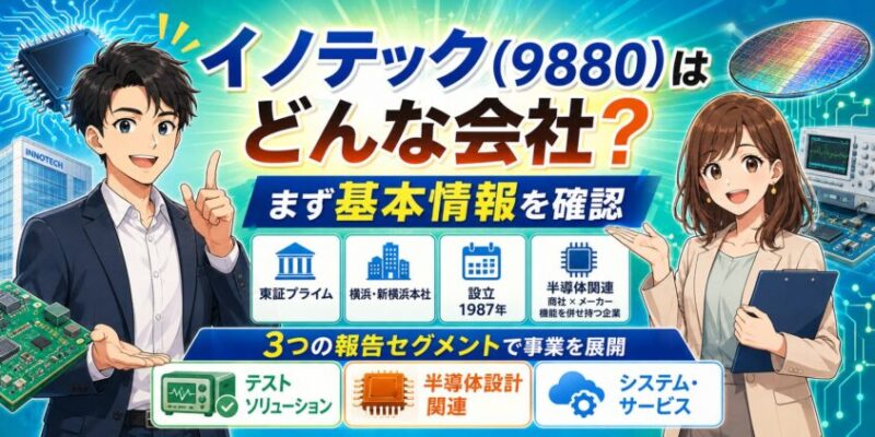 イノテック(9880)はどんな会社?まず基本情報を確認