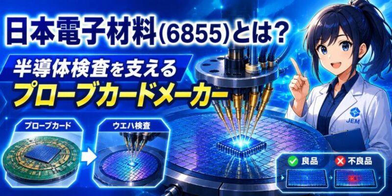 日本電子材料（6855）とは？半導体の検査を支えるプローブカードメーカー