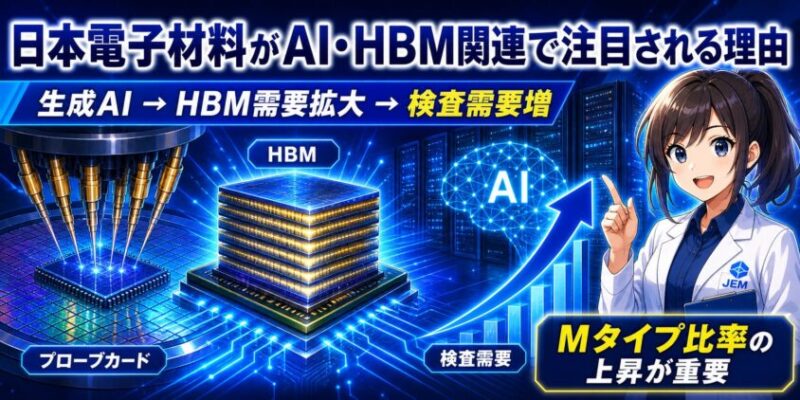 日本電子材料がAI・HBM関連として注目される理由