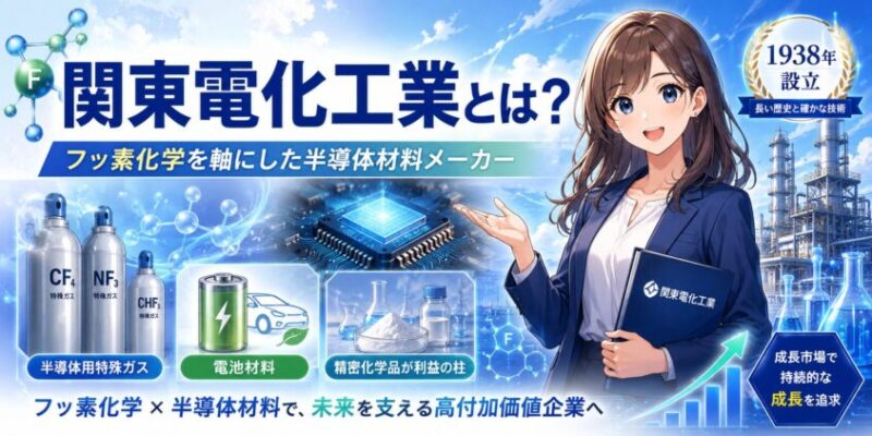 関東電化工業とは？フッ素化学を軸にした半導体材料メーカー