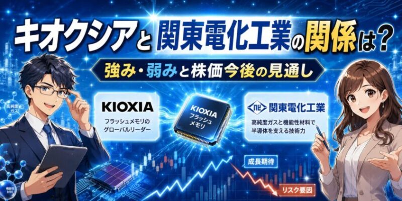 キオクシアと関東電化工業の関係は？強み弱みと株価今後の見通し