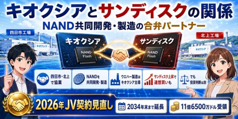 キオクシアとサンディスクの関係を整理