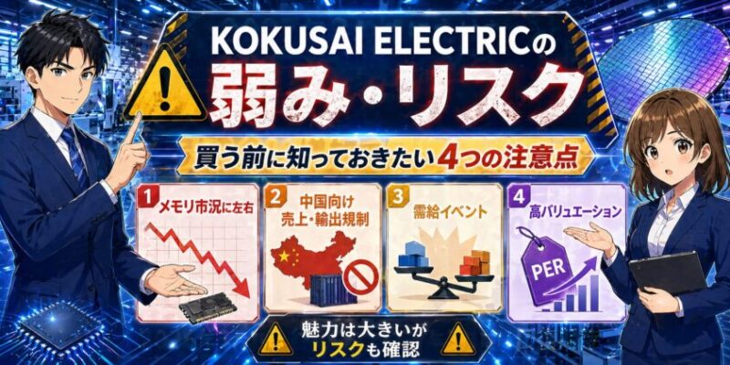 KOKUSAI ELECTRICの弱み・リスク
