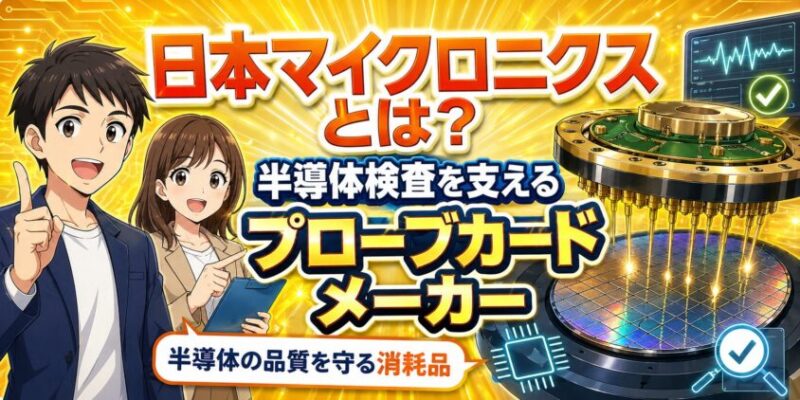 日本マイクロニクスとは？半導体検査を支えるプローブカードメーカー
