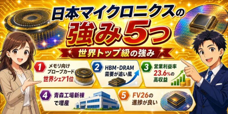 日本マイクロニクスの強み5つ