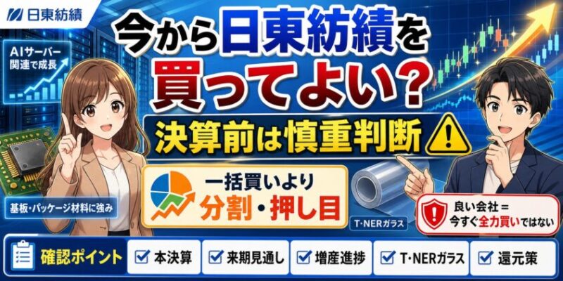 今から日東紡績を買ってよい？──決算前の投資判断