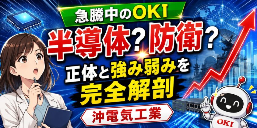 【急騰】沖電気工業は半導体？防衛？正体と強み弱み,今後を完全解剖