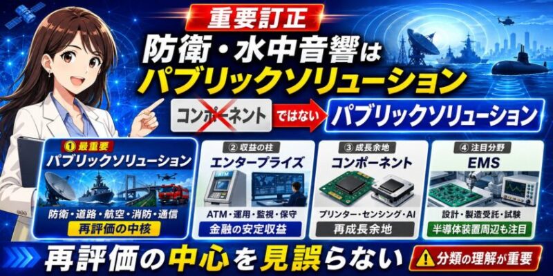 OKIの防衛・水中音響は主にパブリックソリューション