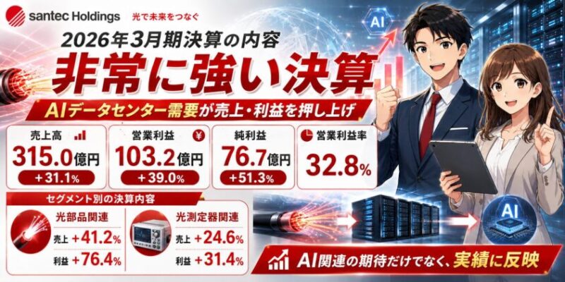 サンテックHDの2026年3月期決算の内容