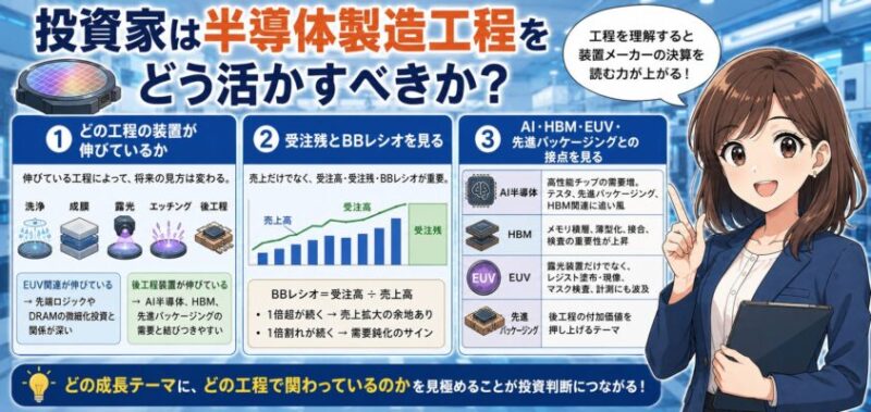 投資家は半導体製造工程をどう活かすべきか？