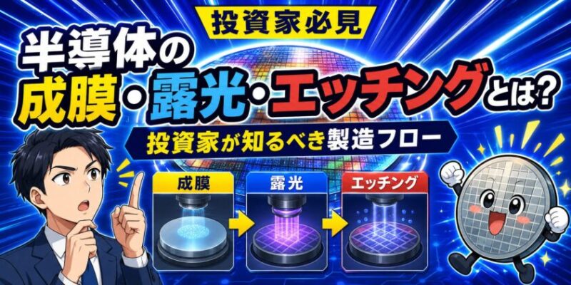 【必見】半導体の成膜・露光・エッチングとは？投資家が知るべき製造フロー