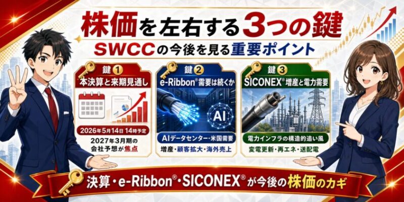SWCCの株価を左右する3つの鍵