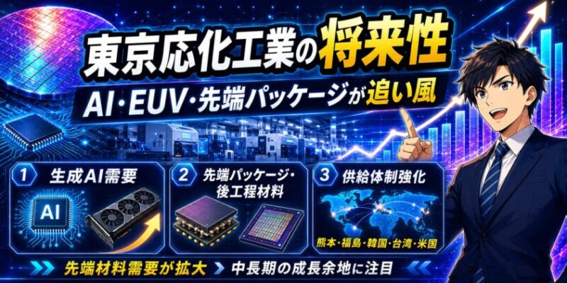 東京応化工業の将来性──AI・EUV・先端パッケージが追い風