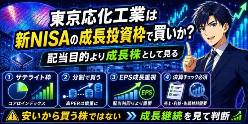 東京応化工業は新NISAの成長投資枠で買いか？